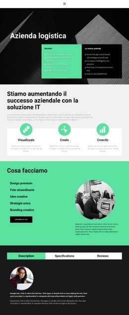 Soluzioni Logistiche - Progettista Della Pagina Di Destinazione