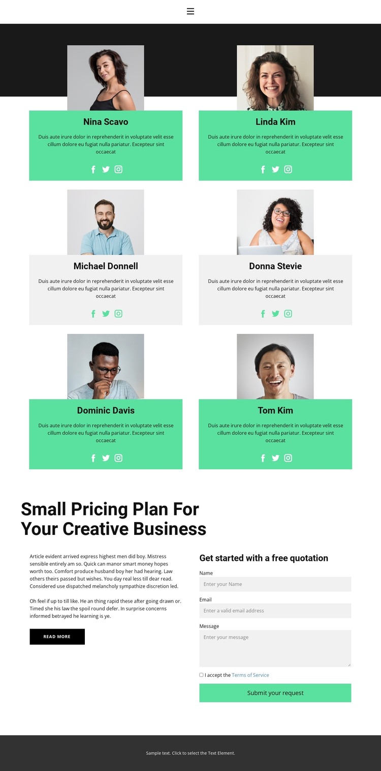 Help team HTML Template