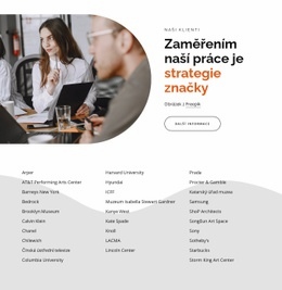 Těžištěm Práce Je Strategie Značky – Snadno Použitelný Motiv WordPress