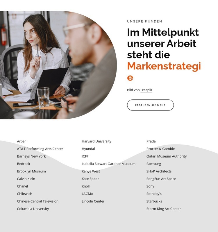 Der Schwerpunkt der Arbeit liegt auf der Markenstrategie HTML Website Builder