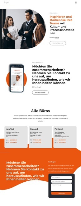 Produktbasierte Strategische Lösungen - Vorlagen Website-Design