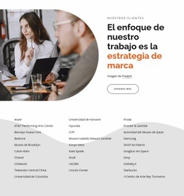 El Foco Del Trabajo Es La Estrategia De Marca. - Creador De Sitios Web Moderno