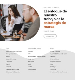 El Foco Del Trabajo Es La Estrategia De Marca.: Tema De WordPress Fácil De Usar