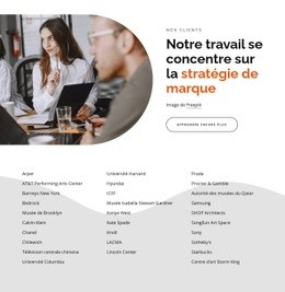 L'Objectif Du Travail Est La Stratégie De Marque - Online HTML Page Builder