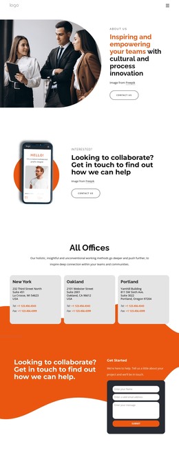 Product-Based Strategic Solutions - Landing Page Template