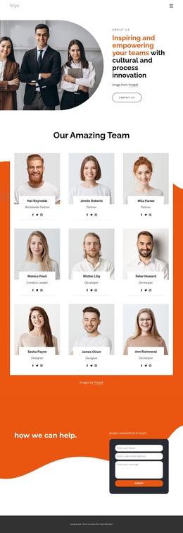 Get in touch to fiind out how we can help - HTML Template by Nicepage