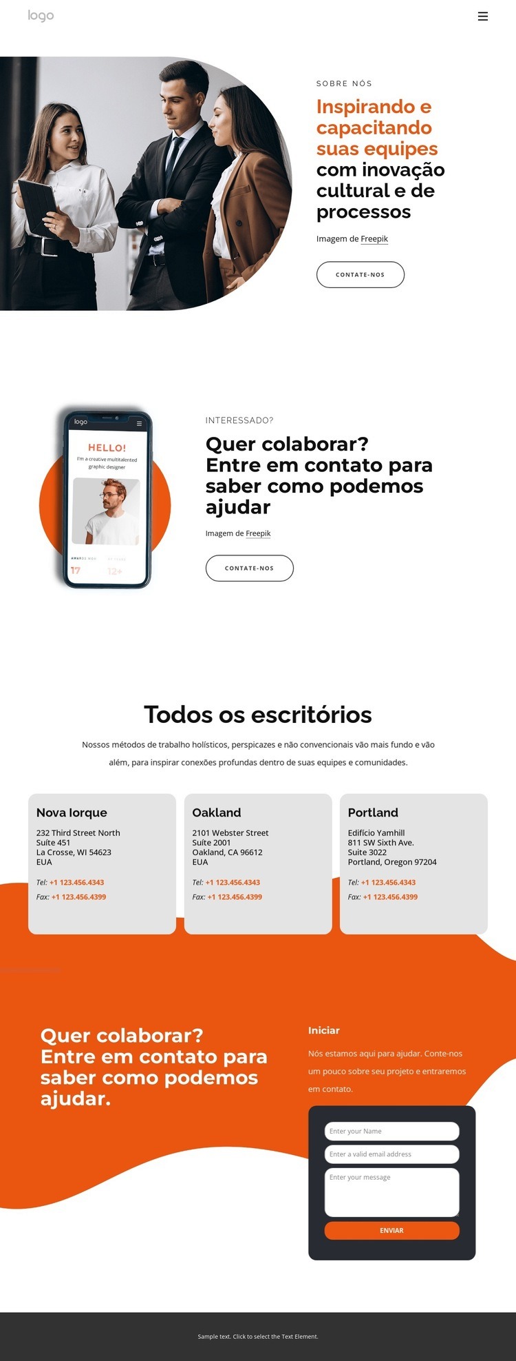 Soluções estratégicas baseadas em produtos Design do site