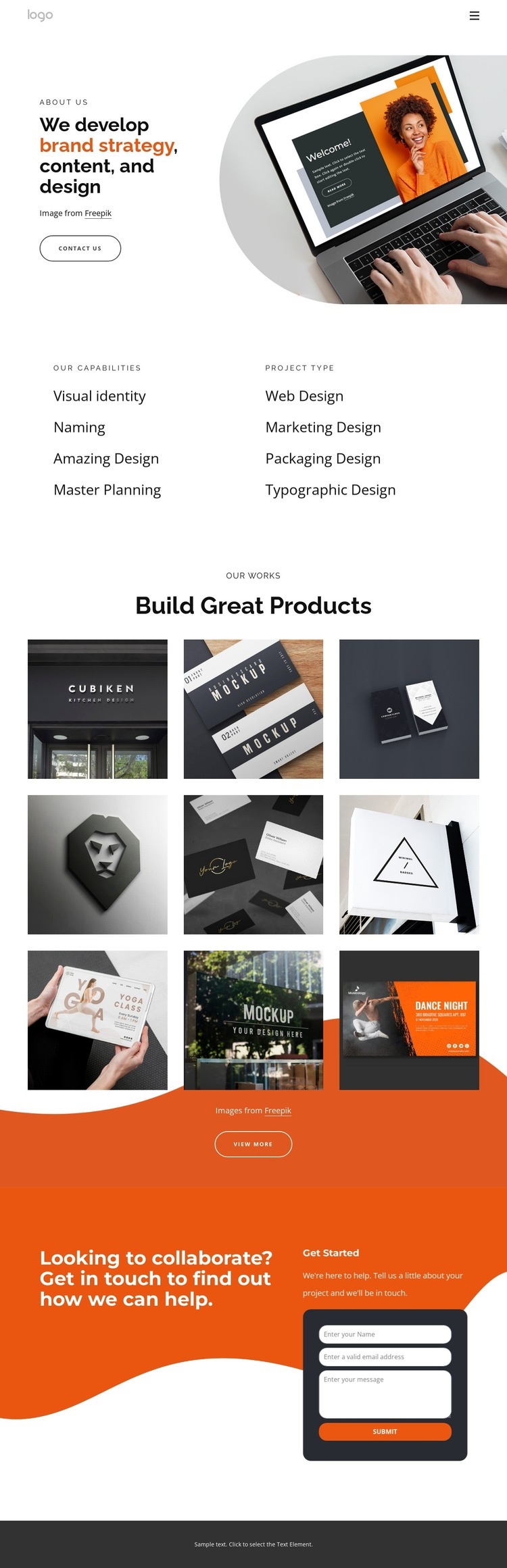 We create thoughtful experiences for humans Webflow Template Alternative