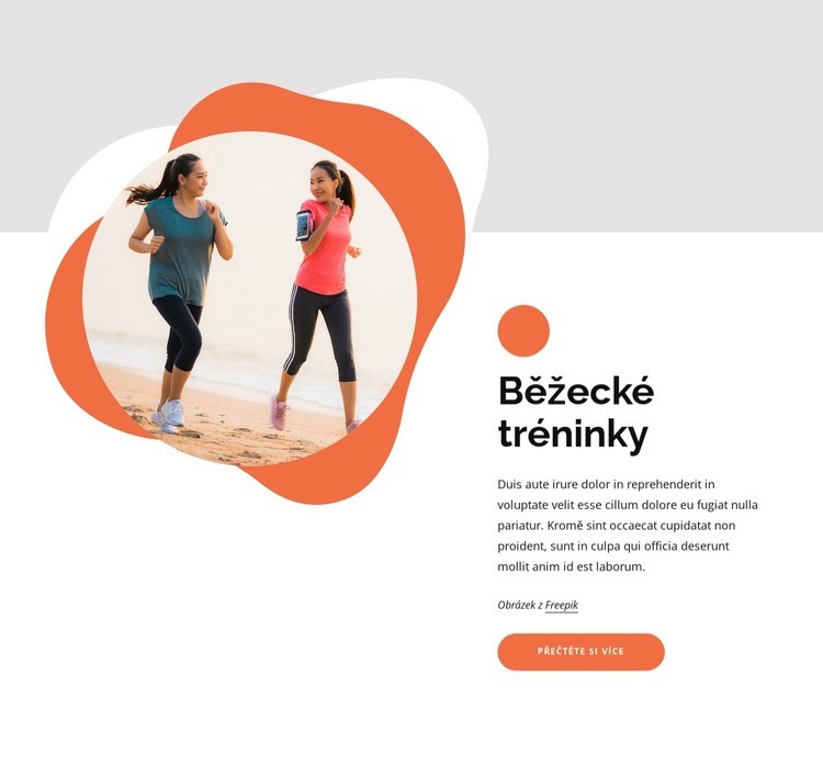 Běžecké tréninky pro začátečníky Webový design