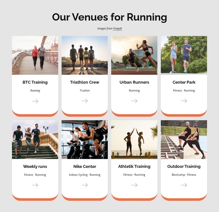 Our venues for running CSS Template