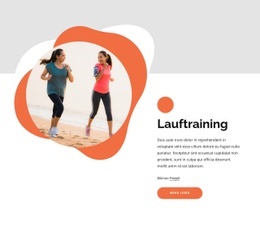 Lauftraining Für Anfänger – Moderne HTML5-Vorlage