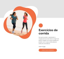 Treinos De Corrida Para Iniciantes - Modelo De Página De Destino