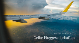 Fluggesellschaften Transportdienstleistungen – Fertiges Website-Design