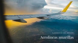 Servicios De Transporte De Aerolíneas - HTML Builder