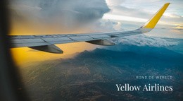 Luchtvaartmaatschappijen Transportdiensten - Websitemodel Met Slepen En Neerzetten