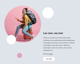 Cirkelbild Med Former - Responsiv HTML5-Mall