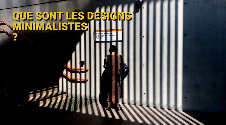 Design minimaliste Modèles de constructeur de sites Web