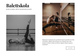 Klassisk Balettskola - HTML-Webbmall