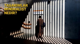 Minimalist Tasarım - Özel Açılış Sayfası