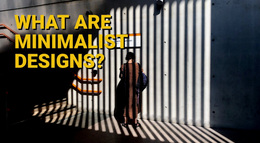 Minimalist Design - Responsive Web Page