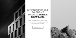 Design Inspirant - Modèle D'Une Page