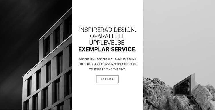 Inspirerande design Webbplats mall
