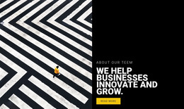 Landing Page For Businesses Innovate And Grow