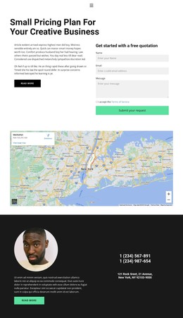 HTML5 Responsive For Find Us On The Map