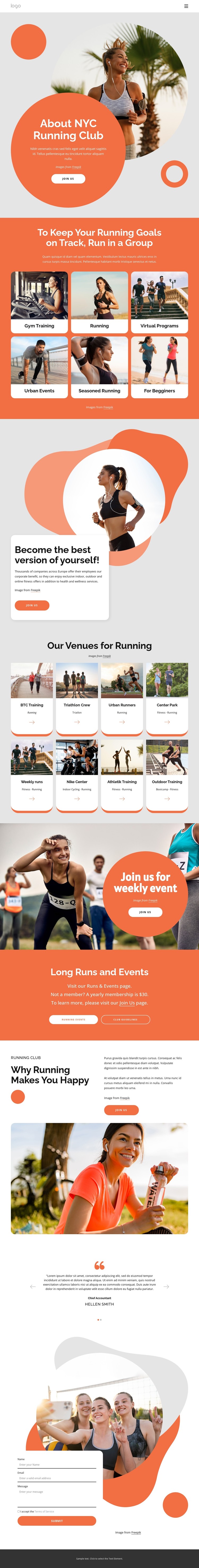 Run in a group CSS Template