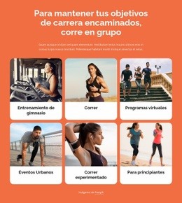 Correr Con Otras Personas - Inspiración De Plantilla HTML5
