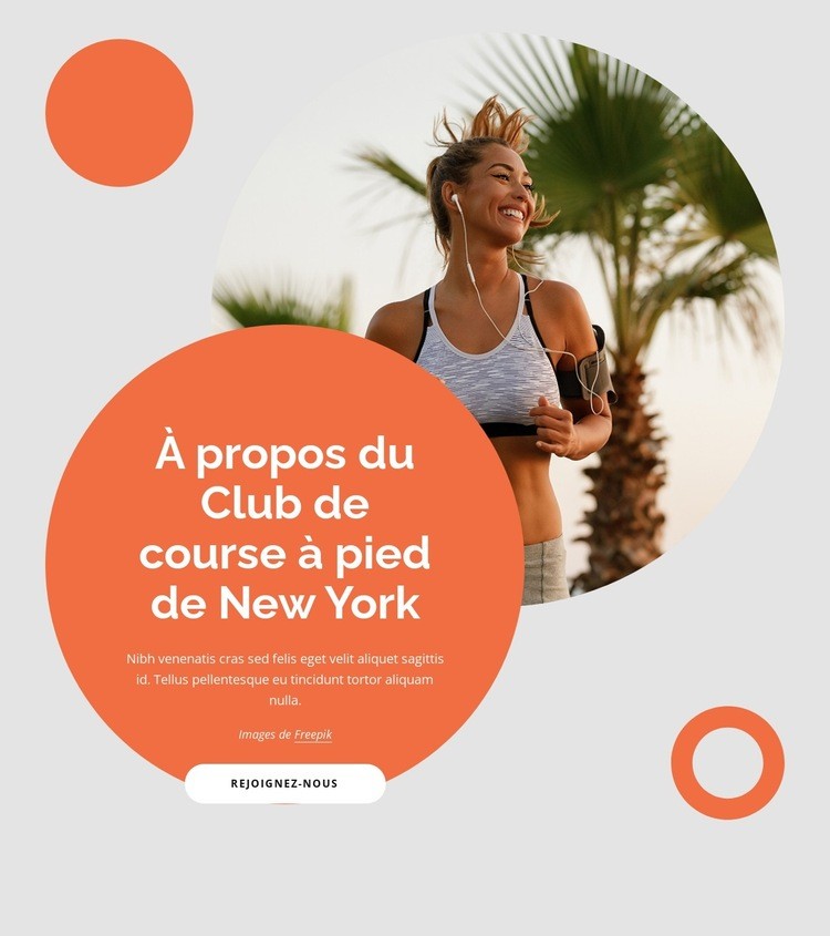 Cherchez d'autres coureurs Conception de site Web