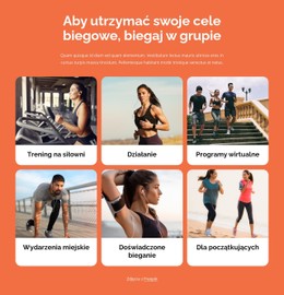 Bieganie Z Innymi Ludźmi Podstawowy Szablon HTML Z CSS