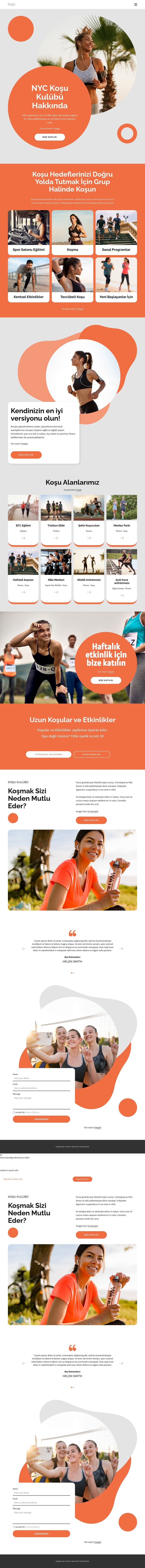 Grupta çalıştırın Web Sitesi Oluşturucu Şablonları