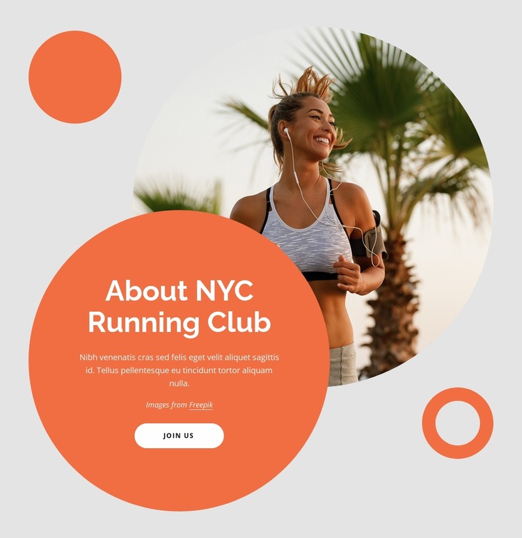 Look for other runners Website Mockup