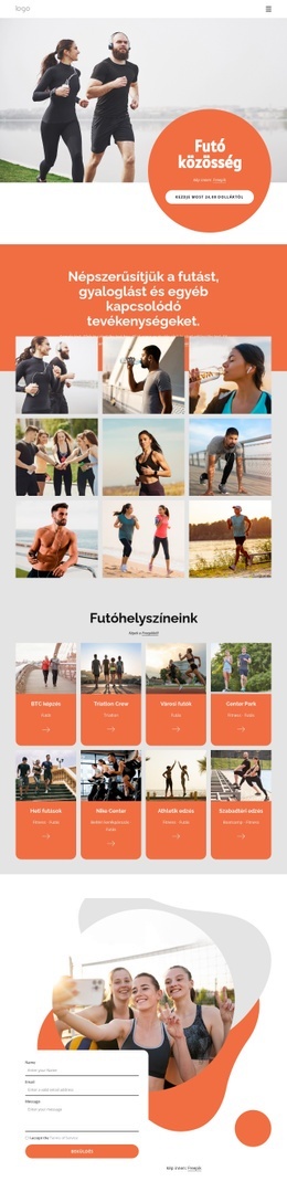 Futó Klub – Végső WordPress Téma