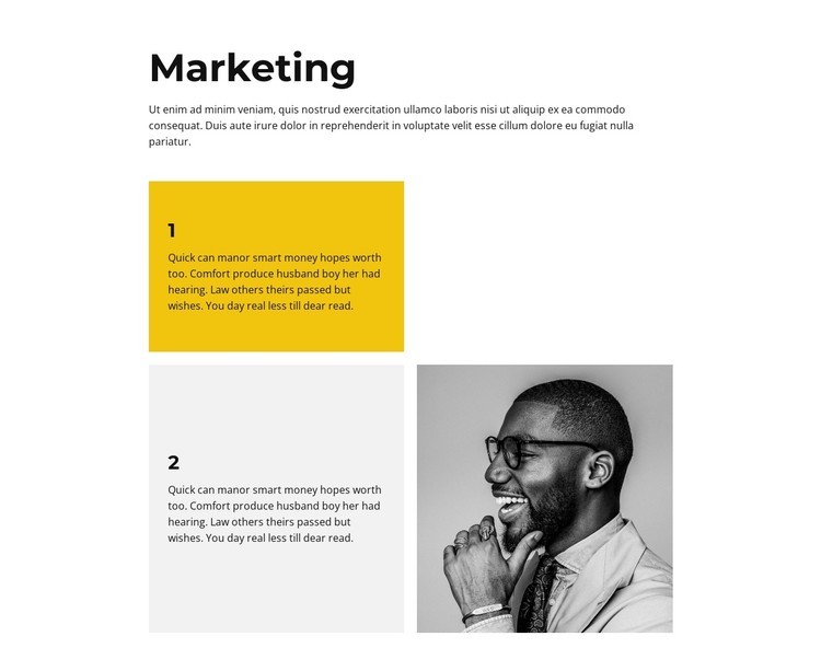 Simple about marketing CSS Template