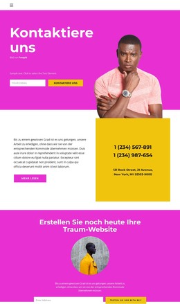 Wir Sind Leicht Zu Finden - HTML-Landingpage