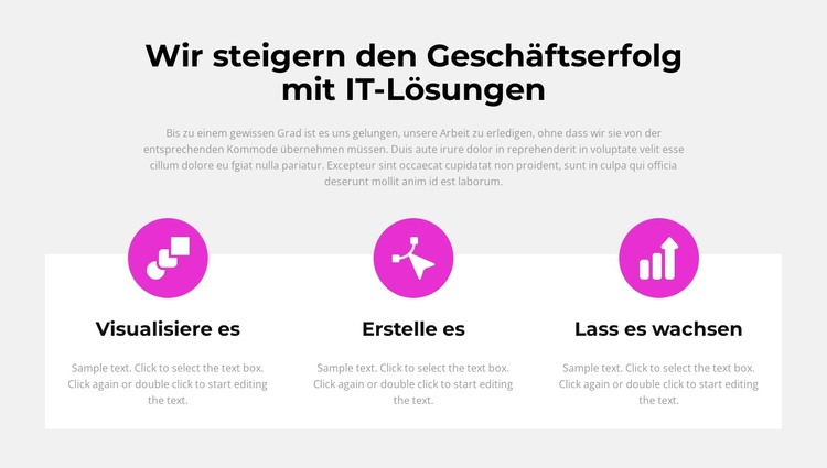 Von der Idee zum Sieg HTML-Vorlage