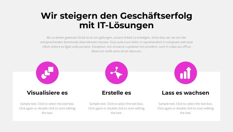 Von der Idee zum Sieg HTML5-Vorlage