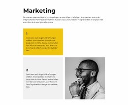 Einfaches Marketing – Webdesign-Mockup