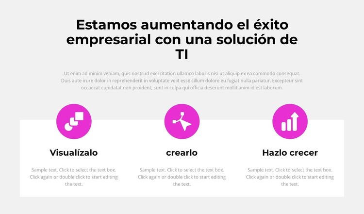 De la idea al triunfo Plantilla HTML