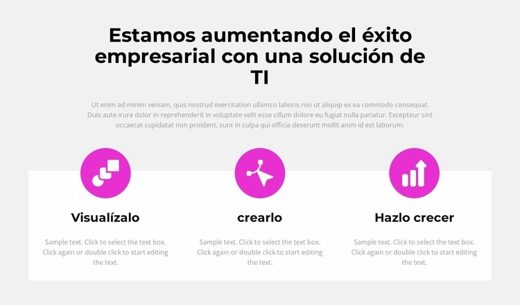 De la idea al triunfo Plantilla HTML5