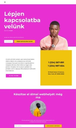 Könnyen Megtalálhatóak Vagyunk – HTML Céloldal