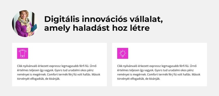 A marketing új megközelítése Weboldal sablon