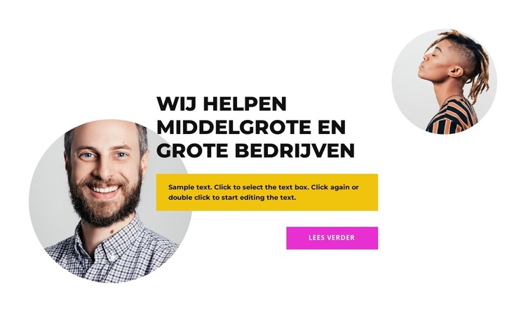 Het resultaat zal je bevallen HTML-sjabloon