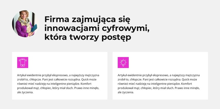 Nowe podejście do marketingu Szablon witryny sieci Web