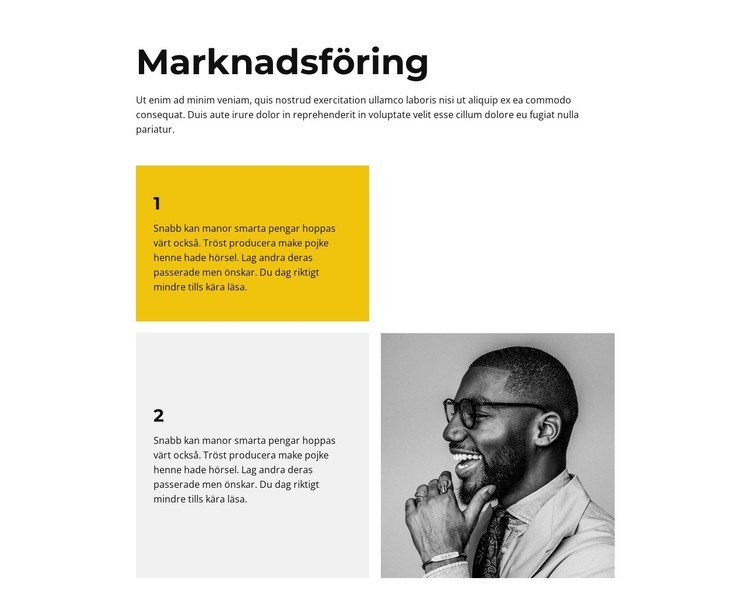 Enkelt om marknadsföring WordPress -tema