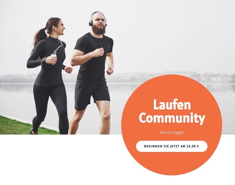 Laufgruppe für alle HTML5-Vorlage