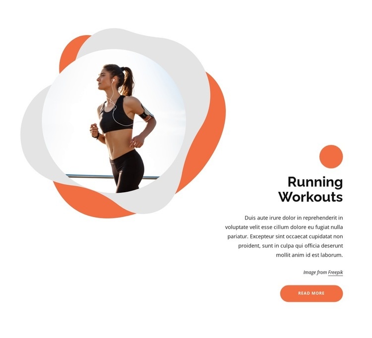 Boost your endurance, speed, and conditioning Homepage Design