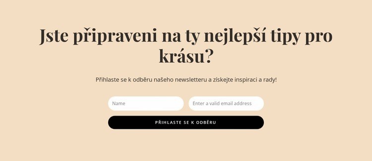 Tajné tipy na krásu Téma WordPress